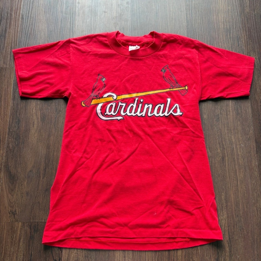 ♾️Vintage St Louis Cardinals Shirt Rawlings Single Stitch Baseball Tee M♾️